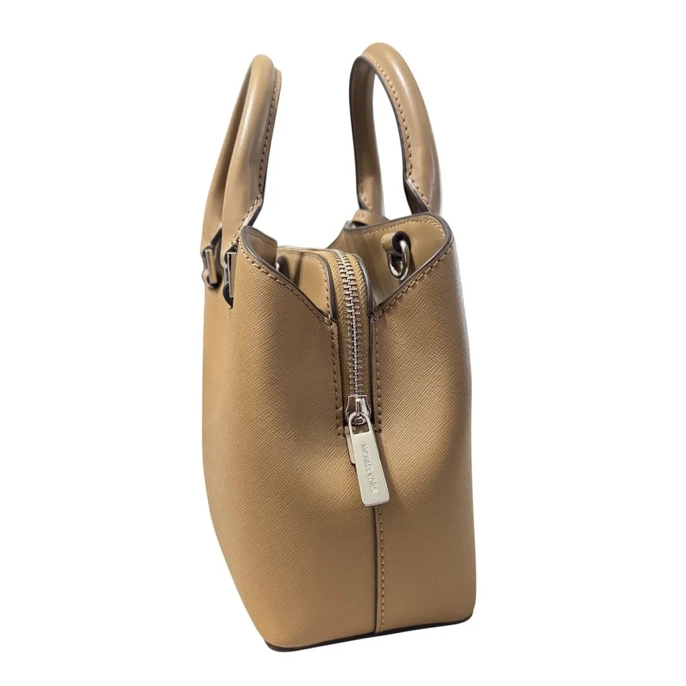 Michael Kors Small Camille Dark‎ Khaki saffiano Leather Satchel Handbag